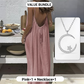 🥳2026 HOT SALE🥳Casual maxi-jurk met spaghettibandjes en open rug voor dames