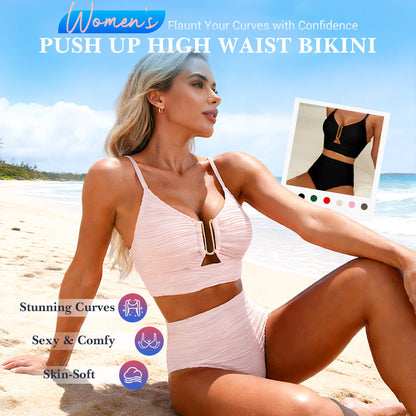 🎉This Week's Special Sales - 60% OFF✨Women's Push Up High Waist Bikini