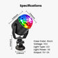 ✨ Colorful Rotating Magic Disco Ball Light