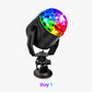 ✨ Colorful Rotating Magic Disco Ball Light