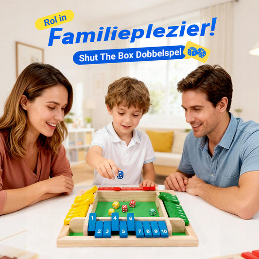 🎄 Laatste dag KERSTSALE! 50% KORTING! 🎁 🎲 Leuke Familiesspellen – SHUT THE BOX Bordspel 🎯