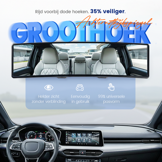 🔥 50% KORTING ! ✨ Auto Buitenspiegel met Brede Hoek - 270° Zicht, Universeel Past, Eenvoudig te Monteren 🚗👁️