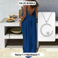 🥳2026 HOT SALE🥳Casual maxi-jurk met spaghettibandjes en open rug voor dames