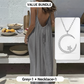 🥳2026 HOT SALE🥳Casual maxi-jurk met spaghettibandjes en open rug voor dames