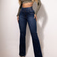 🎁2026 Nieuw binnen 55% KORTING👖 Stretch flare jeans met hoge taille