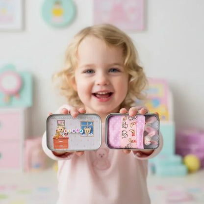 🔥Het beste paascadeau - KOOP 1, KRIJG 1 GRATIS!!🎁🐇Konijntje-mama in een klein pluche blikken doosje