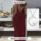 🥳2026 HOT SALE🥳Casual maxi-jurk met spaghettibandjes en open rug voor dames