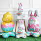 🎁PAASAANBIEDING: 50% KORTING!🐰🎉 Reusachtige 3D-ballon in de vorm van een konijn die vanzelf blijft staan. Feestelijke vreugde