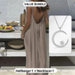 🥳2026 HOT SALE🥳Casual maxi-jurk met spaghettibandjes en open rug voor dames