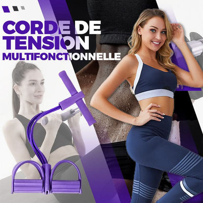 💪 ✨Multifunctionele Pedal Weerstandsband: Thuis Fitness, Geen Gym Nodig!