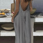 🥳2026 HOT SALE🥳Casual maxi-jurk met spaghettibandjes en open rug voor dames