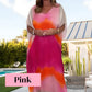 ✨Dames Comfortabele Casual Chiffon Dip Dye Jurk