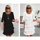 🎁 2026 Nieuw Binnen 50% KORTING 💥 Elegante Gelaagde Jurk met Ruchesmouwen voor Dames – Luchtig, Vrouwelijk & Tijdloos