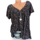 Blouse Met Voorjaarsbloemenprint – Luchtig & Kreukvrij🌸 V-hals, losvallend & ademend – Nu 75% korting, op=op!