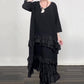 ✨ Oversized jurk – ruffles, zwart & tijdloos elegant! 🖤💃