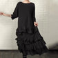 ✨ Oversized jurk – ruffles, zwart & tijdloos elegant! 🖤💃