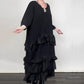 ✨ Oversized jurk – ruffles, zwart & tijdloos elegant! 🖤💃