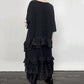 ✨ Oversized jurk – ruffles, zwart & tijdloos elegant! 🖤💃