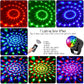 ✨ Colorful Rotating Magic Disco Ball Light