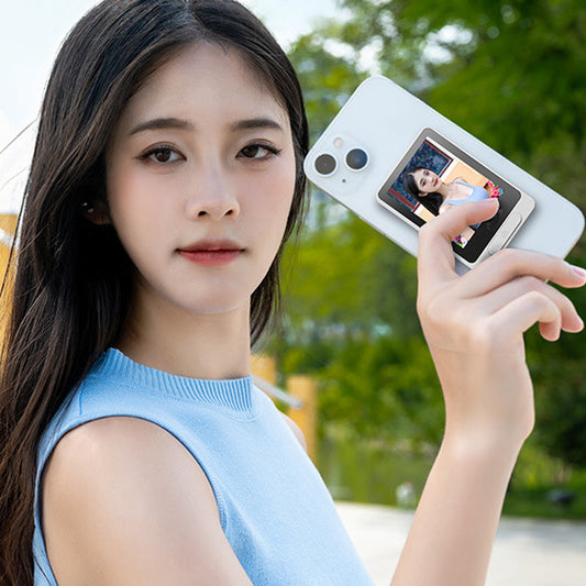 Magnetisch draadloos selfiescherm voor achtercamera