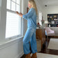 2-delig pyjamas-set in imitatie-denim voor dames