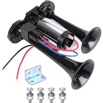 🎉Nieuwjaars Cadeau 50% KORTING!📢150dB Pneumatische Claxon (12V/24V Universeel) – Treinachtig Geluid Voor Vrachtwagens/Auto’s: Eenvoudig Te Installeren!