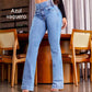 🎁2026 Nieuw binnen 55% KORTING👖 Stretch flare jeans met hoge taille