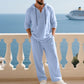 Heren 2-Delige Set: Losse Casual Top met Capuchon & Broek