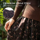 Ribbed Knit Top & Floral Maxi Skirt Set