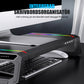 Hopfällbart Skärmstativ med RGB-belysning & USB-hubb