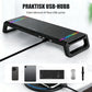 Hopfällbart Skärmstativ med RGB-belysning & USB-hubb