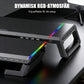 Hopfällbart Skärmstativ med RGB-belysning & USB-hubb