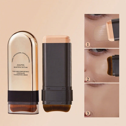 💄 Alles-in-één foundation stick – hoge dekking, ingebouwde blender! ✨🔄