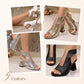 Elegante damessandalen met peeptoe-hak👡