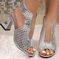 Elegante damessandalen met peeptoe-hak👡