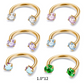 ✨ Circular Barbell Septum Ring met CZ Stones – Subtiel & Stralend!