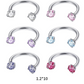✨ Circular Barbell Septum Ring met CZ Stones – Subtiel & Stralend!