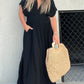 ✨ V-hals maxi-jurk – elegant, luchtig & veelzijdig! 🌸👗