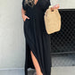 ✨ V-hals maxi-jurk – elegant, luchtig & veelzijdig! 🌸👗