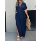 ✨ V-hals maxi-jurk – elegant, luchtig & veelzijdig! 🌸👗