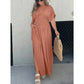 ✨ V-hals maxi-jurk – elegant, luchtig & veelzijdig! 🌸👗
