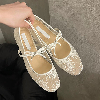 🌸 Ballerina's – mesh, strik & lichtgewicht comfort! 👡✨