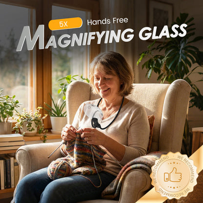 ⏳Uitverkoop 50% Korting🔥5X Hands Free Magnifying Glass