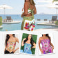 Dames Exotisch Bedrukte 2-Delige Set