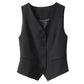 Elegant Women's V-Neck Button Front Vest