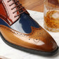 Klassieke wingtip-brogues voor heren
