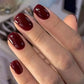 Solid Color Short Square Press-on Nails