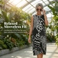 Dames Mouwloze Midi Jurk met Luipaardprint