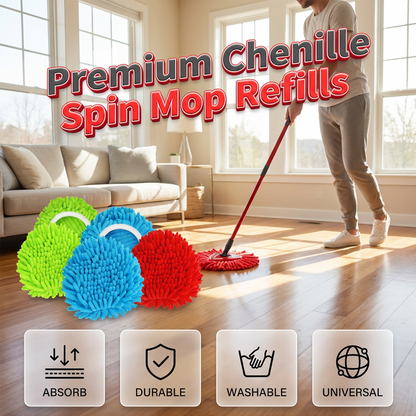 Vervangende mopkop voor de Chenille Spin
